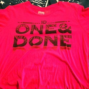 Uso's red wwe t-shirt.